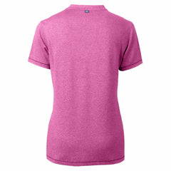 Minnesota Twins Cutter & Buck Forge Heathered Stretch Blade Top Light Pink