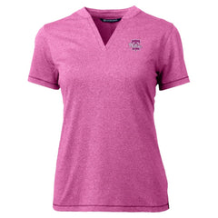 Philadelphia Phillies Cutter & Buck Forge Heathered Stretch Blade Top Light Pink