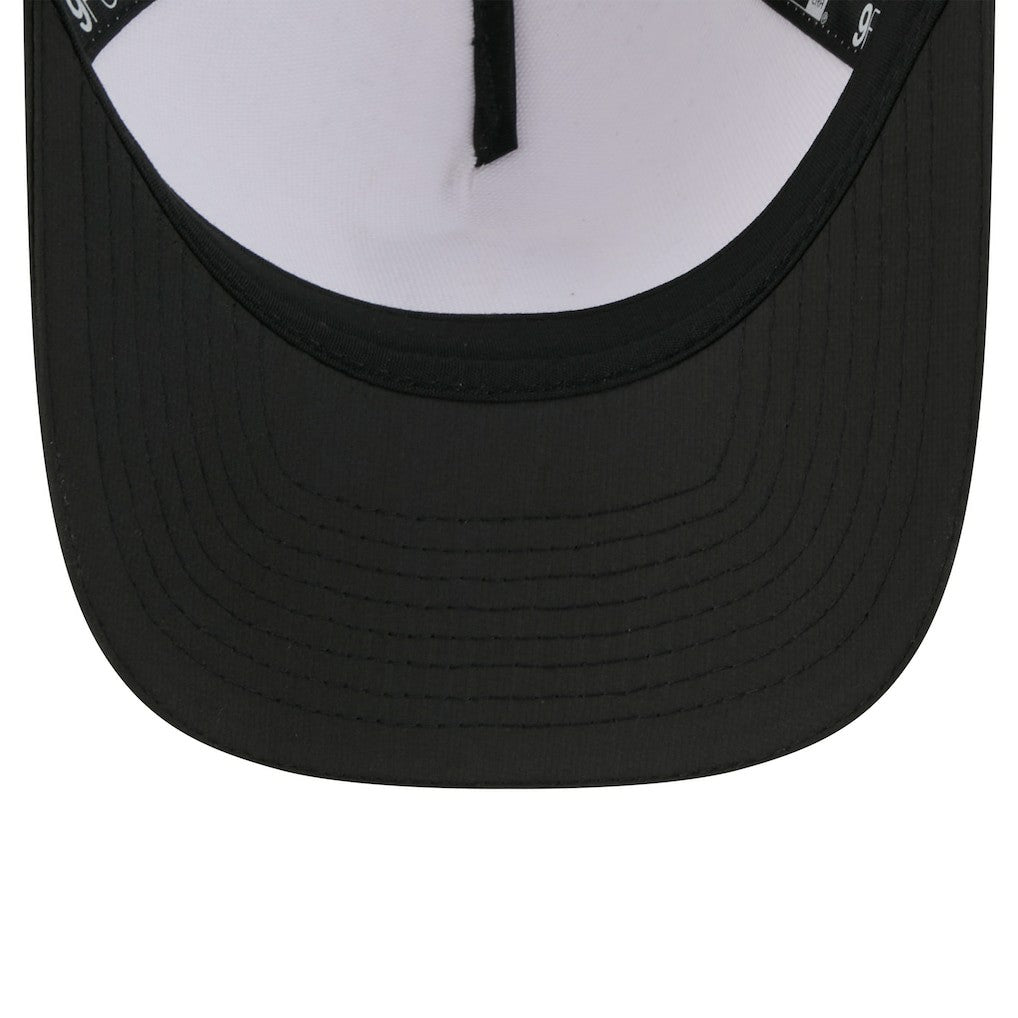 Las Vegas Raiders New Era Youth 2025 NFL Training Camp A-Frame 9FORTY Adjustable Hat - White/Black cheap