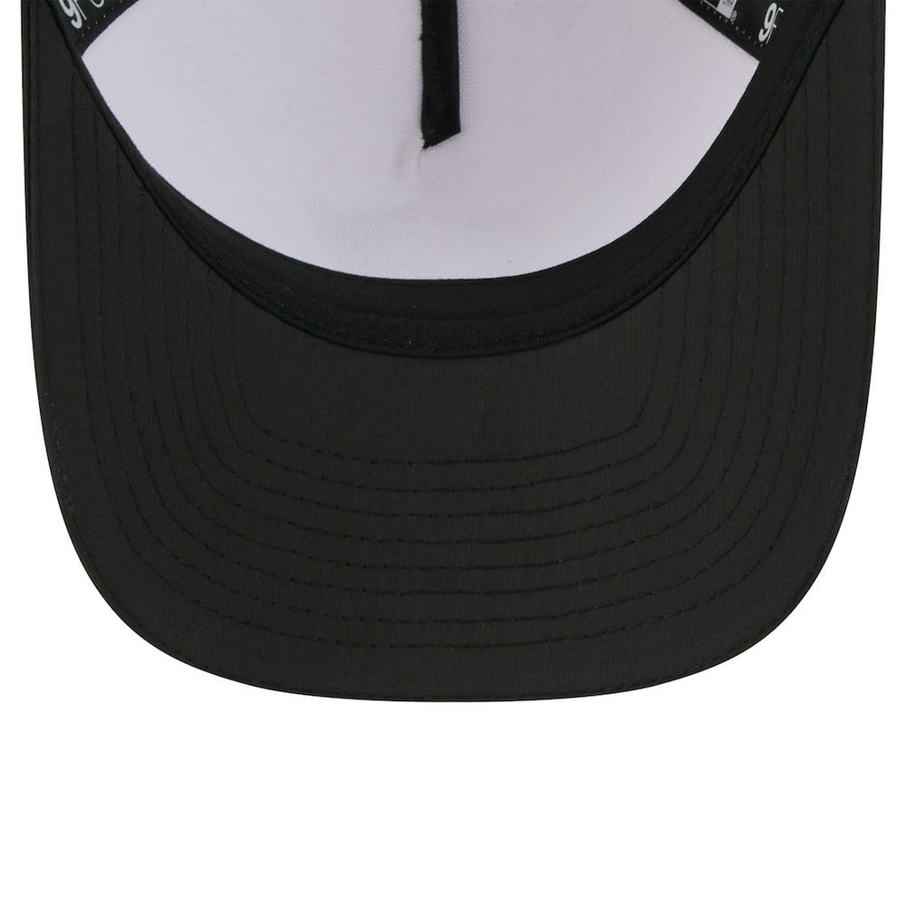 Las Vegas Raiders New Era Youth 2025 NFL Training Camp A-Frame 9FORTY Adjustable Hat - White/Black cheap