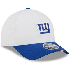 New York Giants New Era Youth 2025 NFL Training Camp A-Frame 9FORTY Adjustable Hat - White/Royal outlet