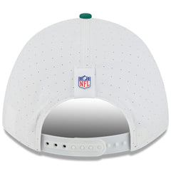 New York Jets New Era Youth 2025 NFL Training Camp A-Frame 9FORTY Adjustable Hat - White/Green sale