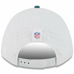 Philadelphia Eagles New Era Youth 2025 NFL Training Camp A-Frame 9FORTY Adjustable Hat - White/Midnight Green discount