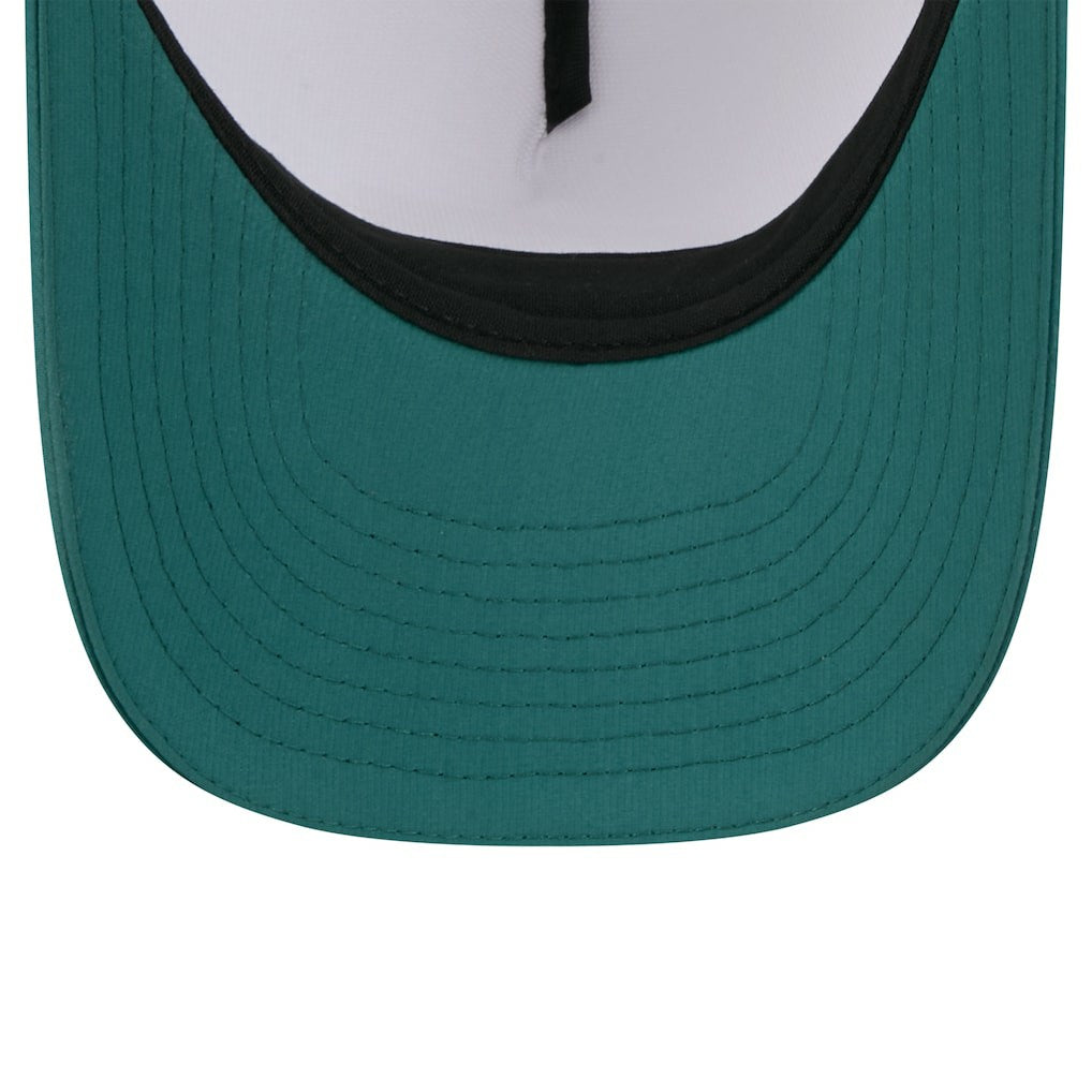 Philadelphia Eagles New Era Youth 2025 NFL Training Camp A-Frame 9FORTY Adjustable Hat - White/Midnight Green discount