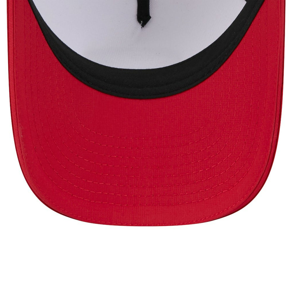 San Francisco 49ers New Era Youth 2025 NFL Training Camp A-Frame 9FORTY Adjustable Hat - White/Scarlet discount