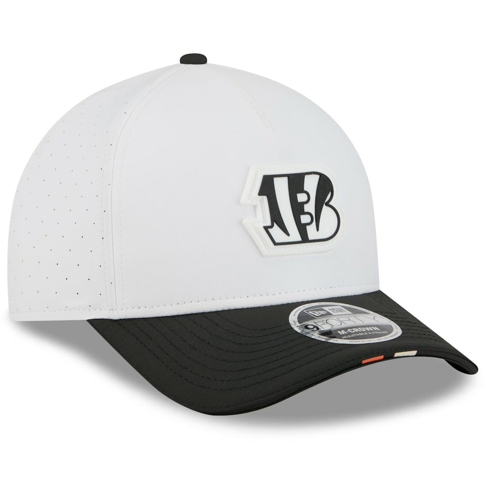 Cincinnati Bengals New Era Preschool 2025 NFL Training Camp A-Frame 9FORTY Adjustable Hat - White/Black outlet
