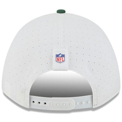 Green Bay Packers New Era Youth 2025 NFL Training Camp A-Frame 9FORTY Adjustable Hat - White/Green on sale