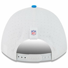 Detroit Lions New Era Youth 2025 NFL Training Camp A-Frame 9FORTY Adjustable Hat - White/Blue for sale