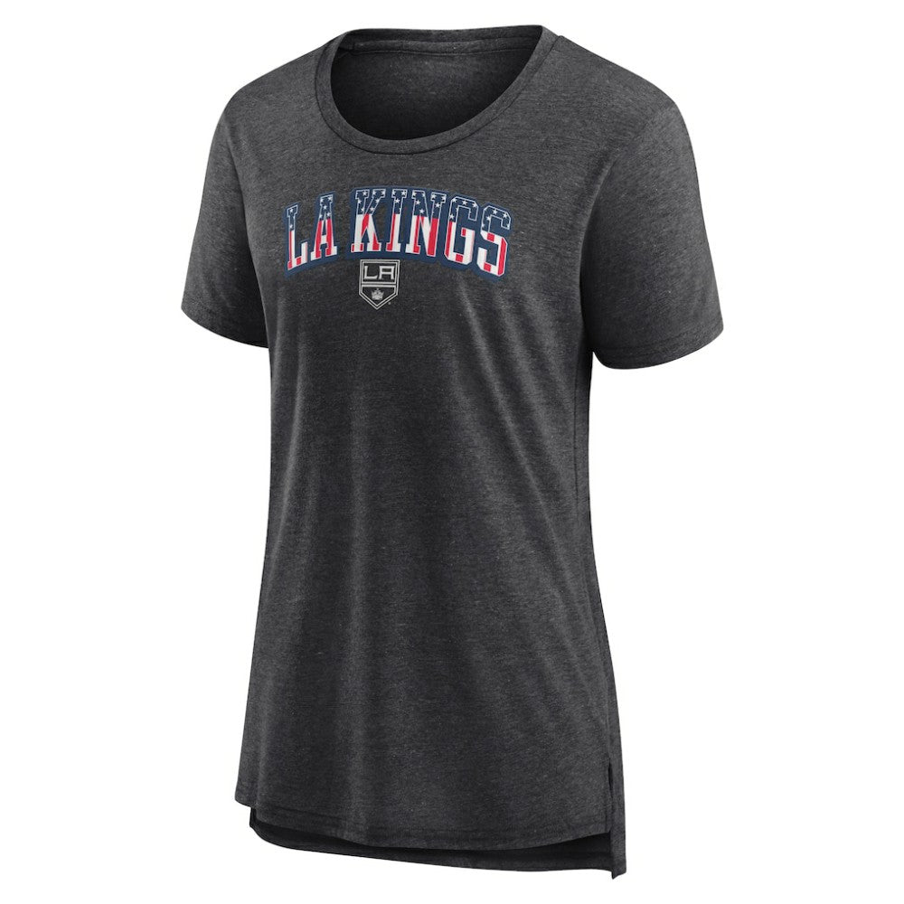 Los Angeles Kings Women's Proud Tri-Blend T-Shirt - Gray T-shirts