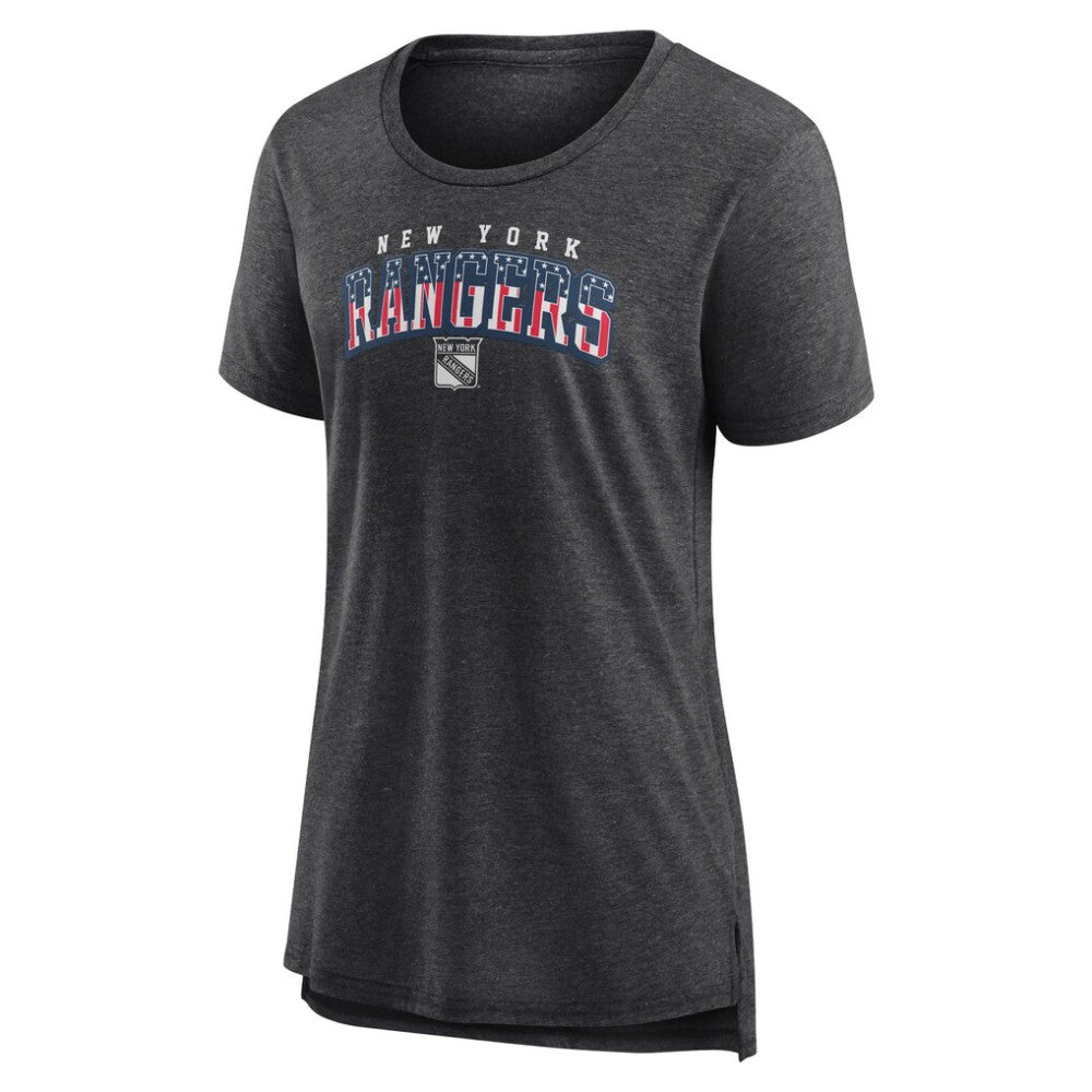 New York Rangers Women's Proud Tri-Blend T-Shirt - Gray T-shirts
