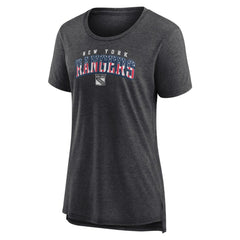 New York Rangers Women's Proud Tri-Blend T-Shirt - Gray T-shirts