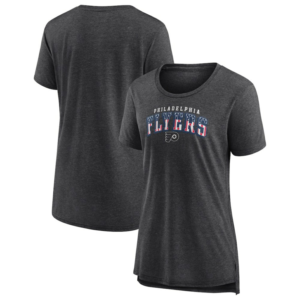 Philadelphia Flyers Women's Proud Tri-Blend T-Shirt - Gray T-shirts