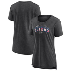 Philadelphia Flyers Women's Proud Tri-Blend T-Shirt - Gray T-shirts