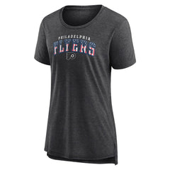 Philadelphia Flyers Women's Proud Tri-Blend T-Shirt - Gray T-shirts