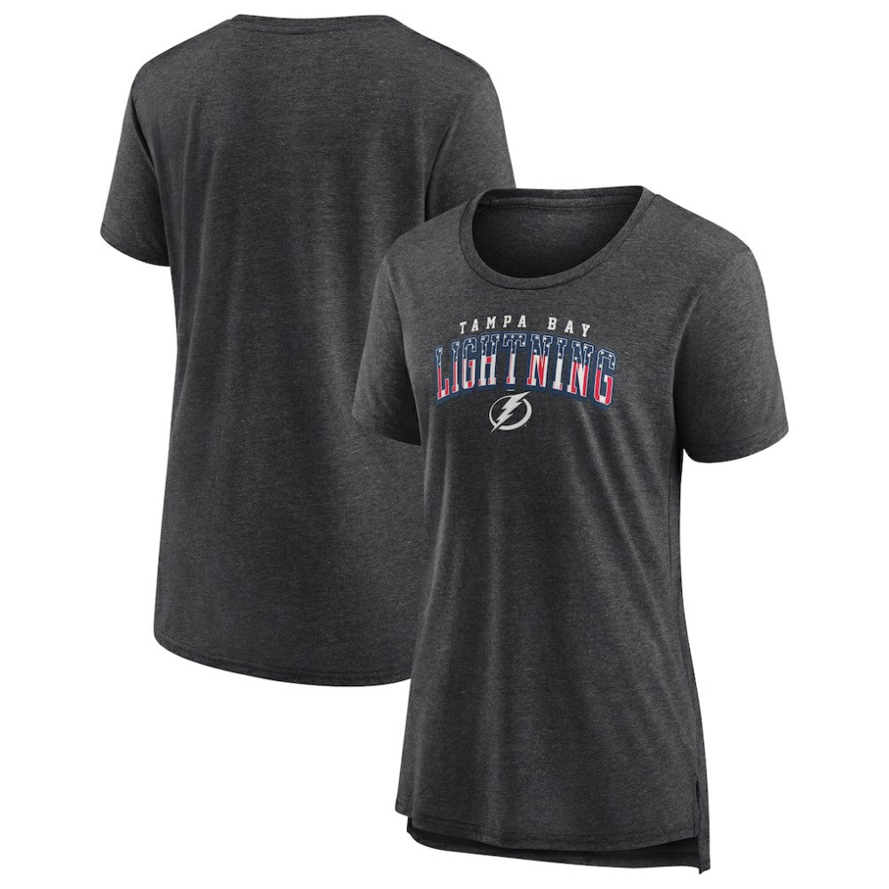 Tampa Bay Lightning Women's Proud Tri-Blend T-Shirt - Gray T-shirts