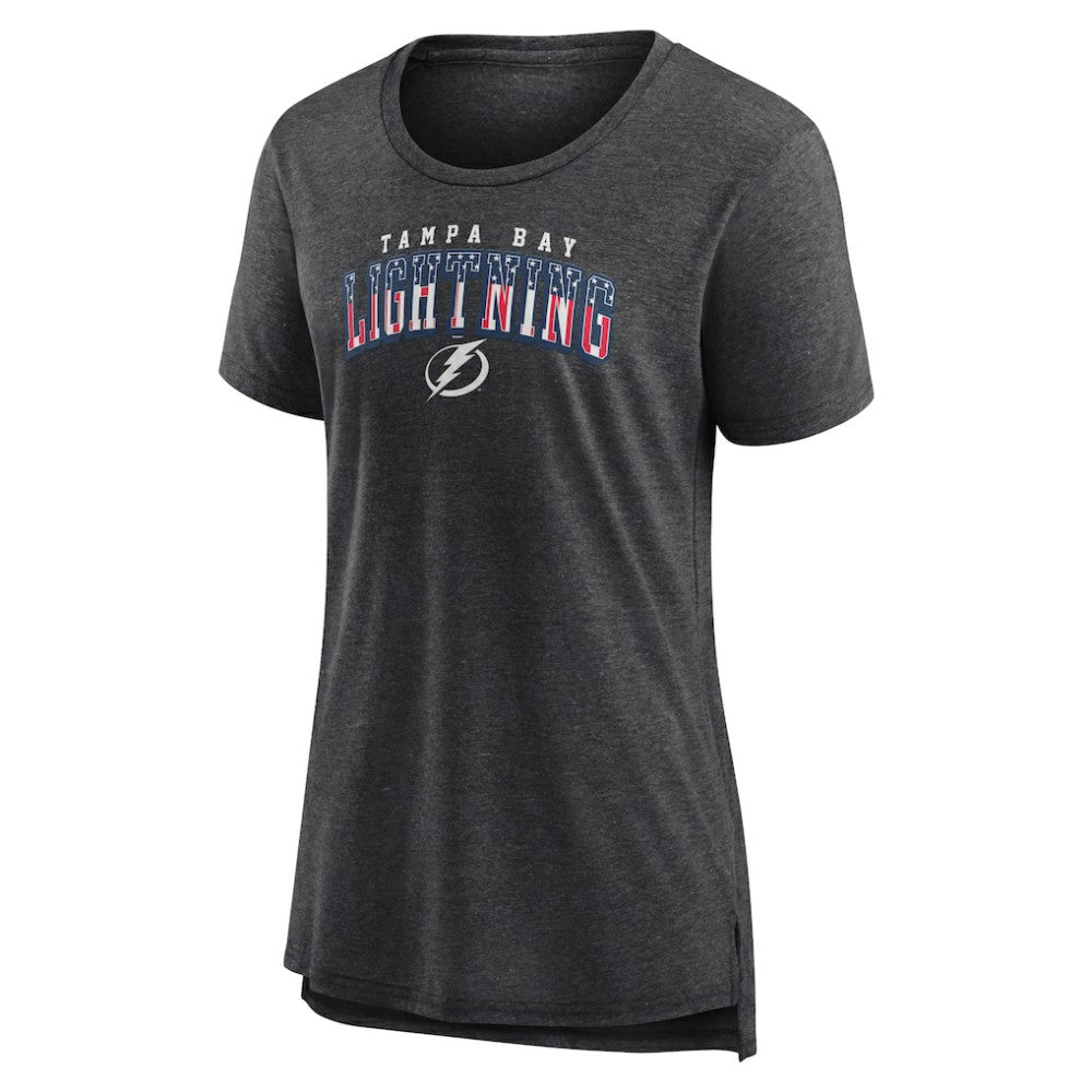 Tampa Bay Lightning Women's Proud Tri-Blend T-Shirt - Gray T-shirts