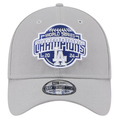 Los Angeles Dodgers 2024 World Series Champions 39THIRTY Flex Hat Gray