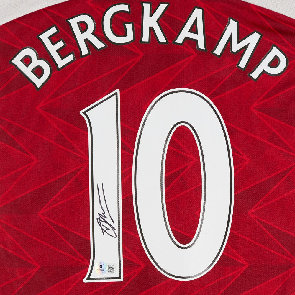 Dennis Bergkamp Arsenal Autographed 2020-21 Red Home Jersey - BAS discount