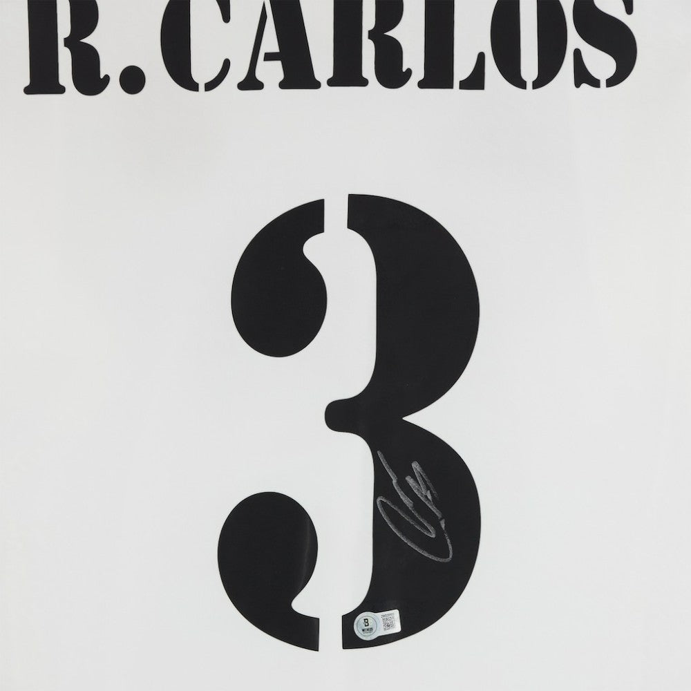 Roberto Carlos Real Madrid Autographed 2024-25 White Home Jersey - BAS online