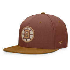 Boston Bruins Fanatics Fall Leaves Acreage Snapback Hat - Brown Hats