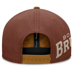 Boston Bruins Fanatics Fall Leaves Acreage Snapback Hat - Brown Hats