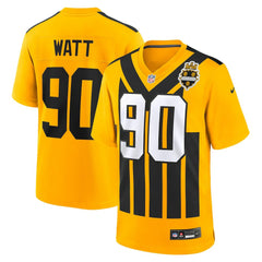 T.J. Watt Pittsburgh Steelers Youth Alternate 1933 Throwback Game Jersey - Gold outlet