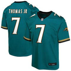 Brian Thomas Jr. Jacksonville Jaguars Youth Alternate 2 Prowler Throwback Game Jersey - Teal for sale