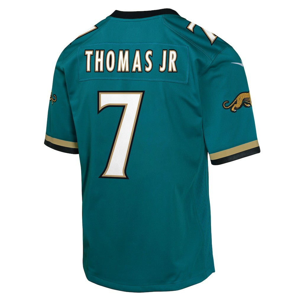 Brian Thomas Jr. Jacksonville Jaguars Youth Alternate 2 Prowler Throwback Game Jersey - Teal for sale