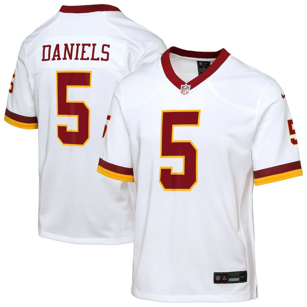 Jayden Daniels Washington Commanders Youth Game Super Bowl Era Jersey - White cheap