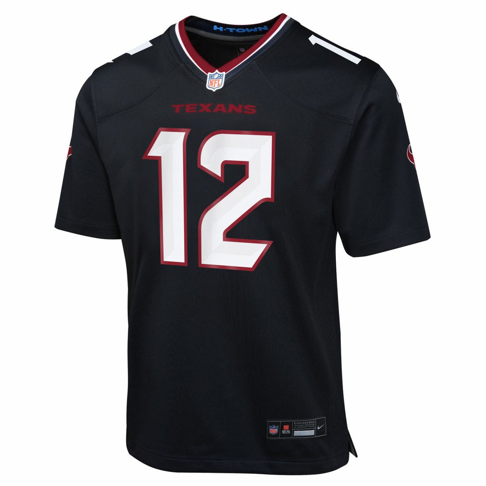 Nico Collins Houston Texans Youth Team Game Jersey - Navy on sale