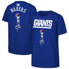 Malik Nabers New York Giants Outerstuff Youth Mainliner Drip Player Name & Number T-Shirt - Royal sale