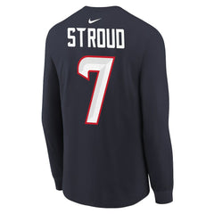C.J. Stroud Houston Texans Youth Player Name & Number Long Sleeve T-Shirt - Navy outlet