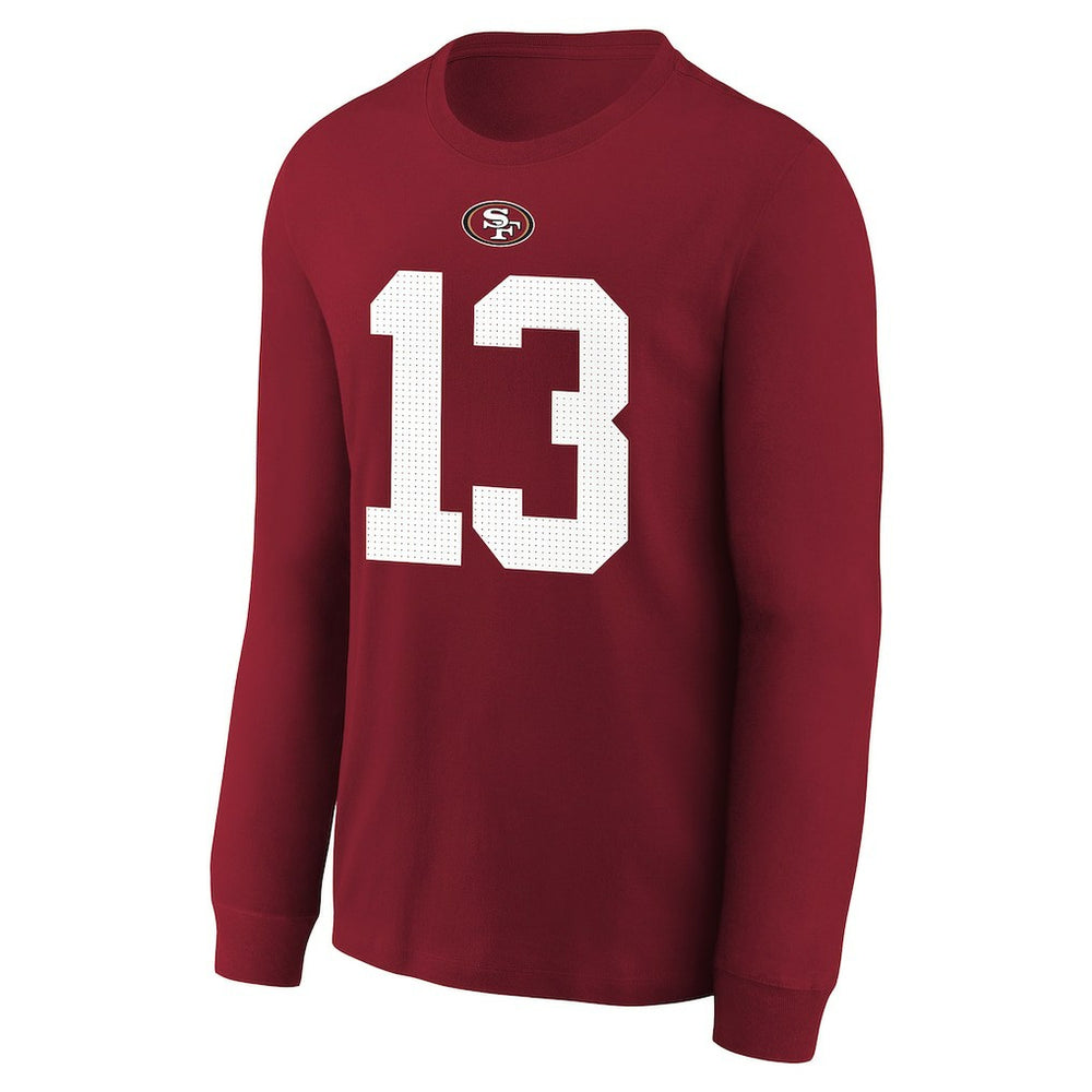 Brock Purdy San Francisco 49ers Youth Player Name & Number Long Sleeve T-Shirt - Scarlet on sale