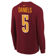 Jayden Daniels Washington Commanders Youth Player Name & Number Long Sleeve T-Shirt - Burgundy outlet