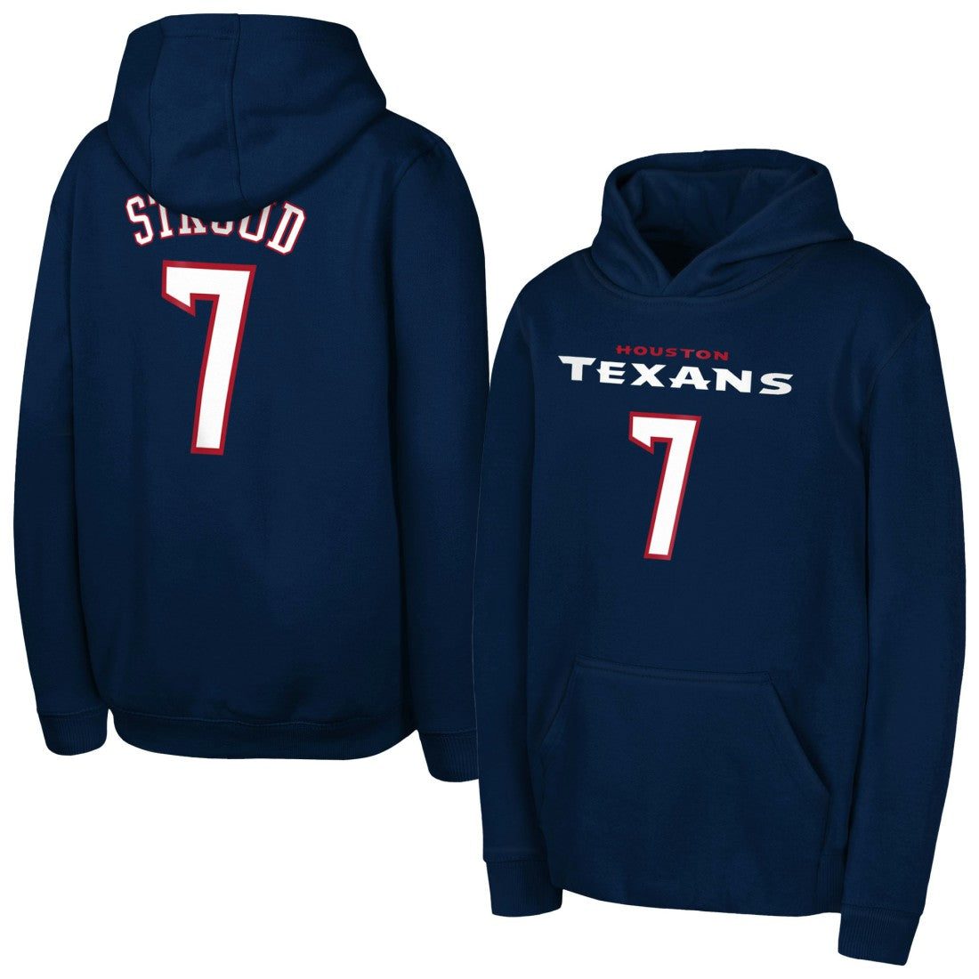 C.J. Stroud Houston Texans Outerstuff Mainliner Player Name & Number Hoodie - Navy sale