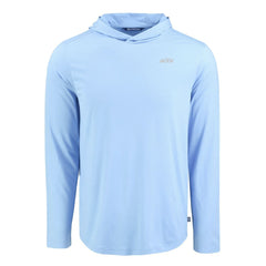 New York Jets Men's Cutter & Buck Coastline Epic Comfort Eco Recycled Men's Hooded Shirt - Powder Blue cheap