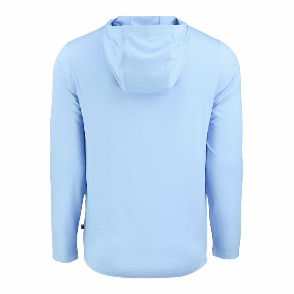 Minnesota Vikings Men's Cutter & Buck Coastline Epic Comfort Eco Recycled Men's Hooded Shirt - Powder Blue sale