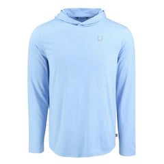 Indianapolis Colts Men's Cutter & Buck Coastline Epic Comfort Eco Recycled Men's Hooded Shirt - Powder Blue discount