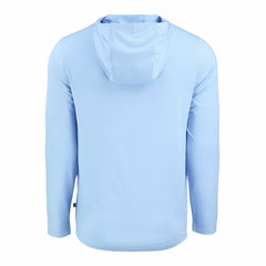 Atlanta Falcons Men's Cutter & Buck Coastline Epic Comfort Eco Recycled Men's Hooded Shirt - Powder Blue for sale