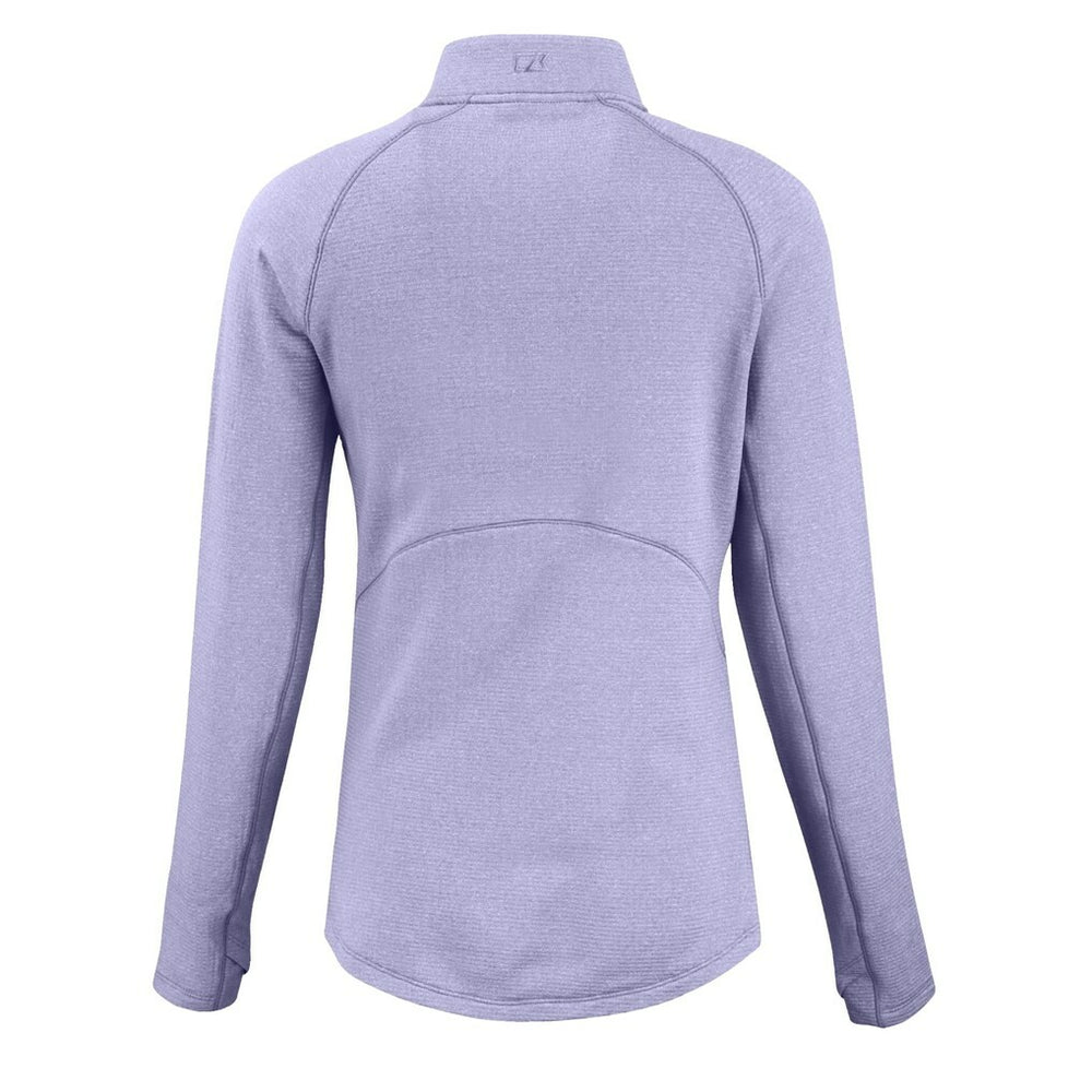 Buffalo Bills Cutter & Buck Women's Peshastin Eco Fleece Recycled Half-Zip Top - Purple on sale