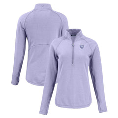 Chicago Bears Cutter & Buck Women's Peshastin Eco Fleece Recycled Half-Zip Top - Purple outlet