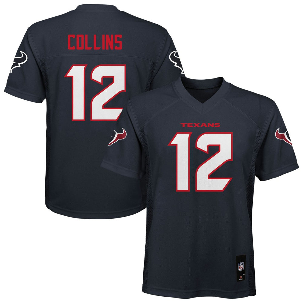 Nico Collins Houston Texans Youth Replica Player Jersey - Navy outlet