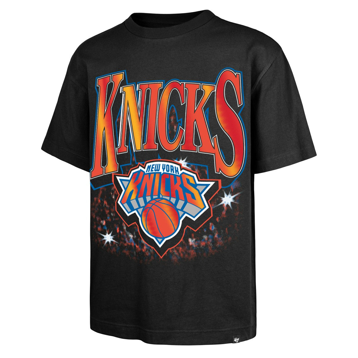 New York Knicks '47 Past Champs Collection Flashbulb Foundation T-Shirt - Black sale