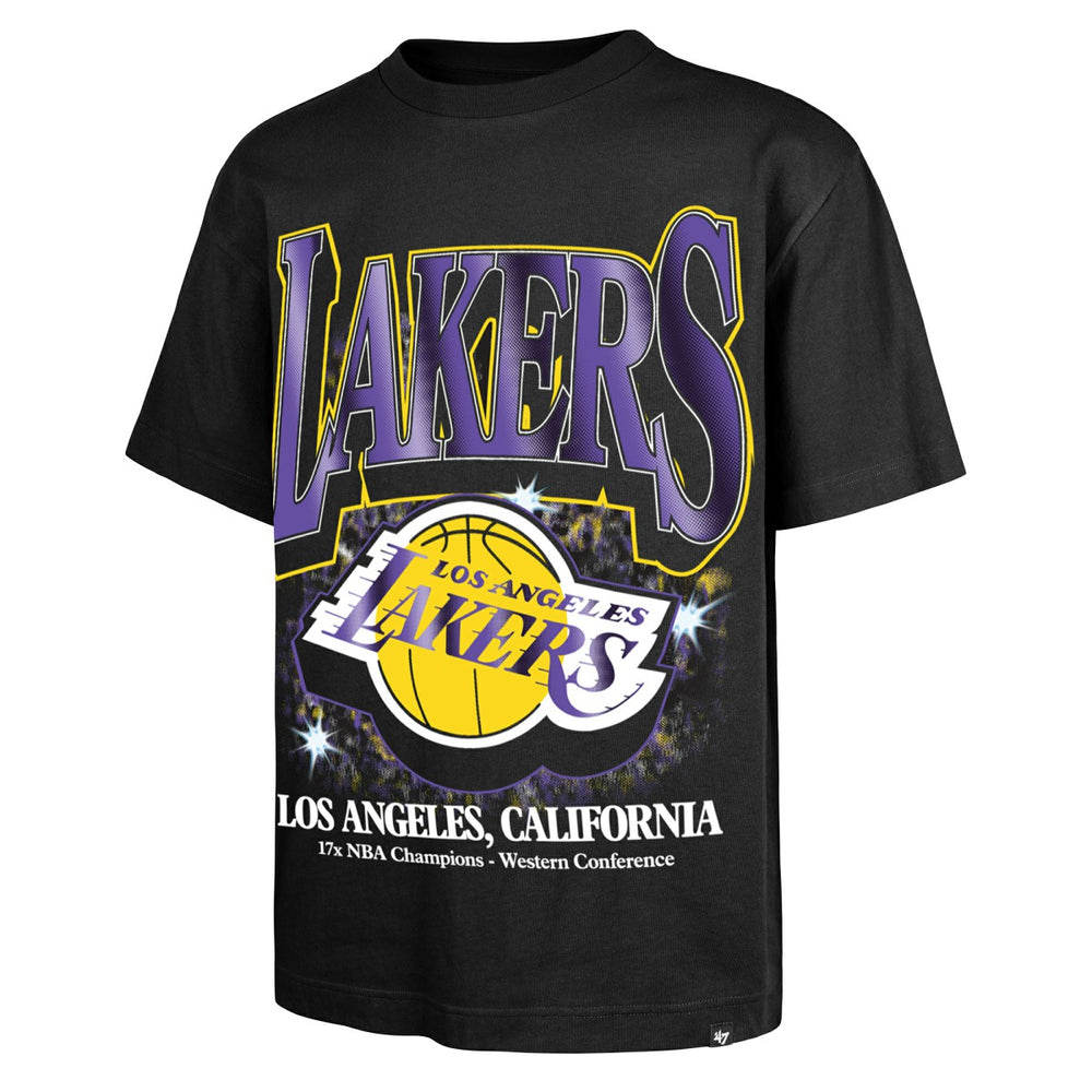 Los Angeles Lakers '47 Past Champs Collection Flashbulb Foundation T-Shirt - Black online