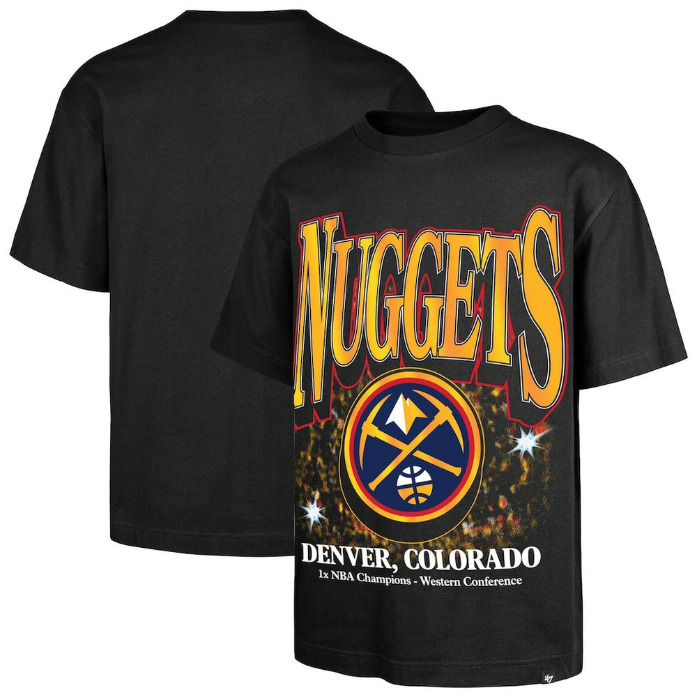 Denver Nuggets '47 Past Champs Collection Flashbulb Foundation T-Shirt sale - Black shop
