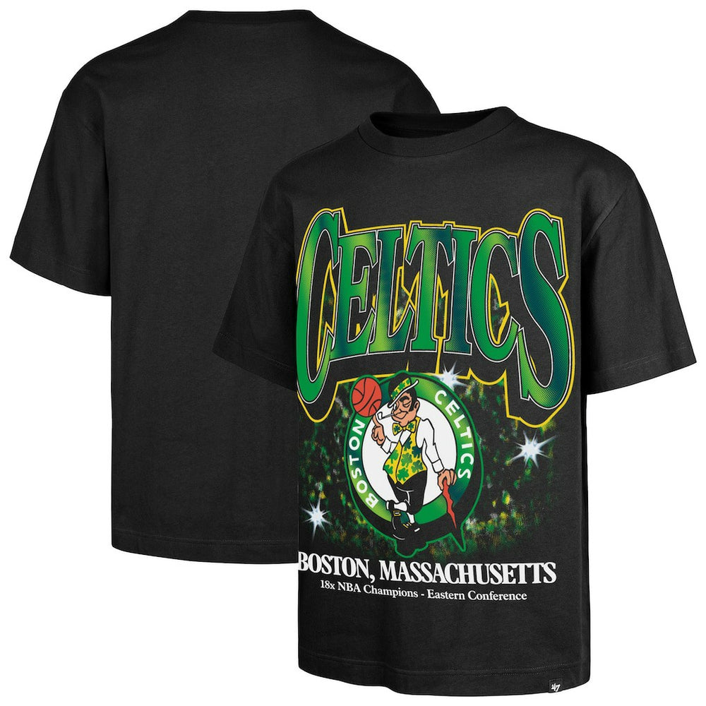 Boston Celtics '47 Past Champs Collection Flashbulb Foundation T-Shirt - Black cheap
