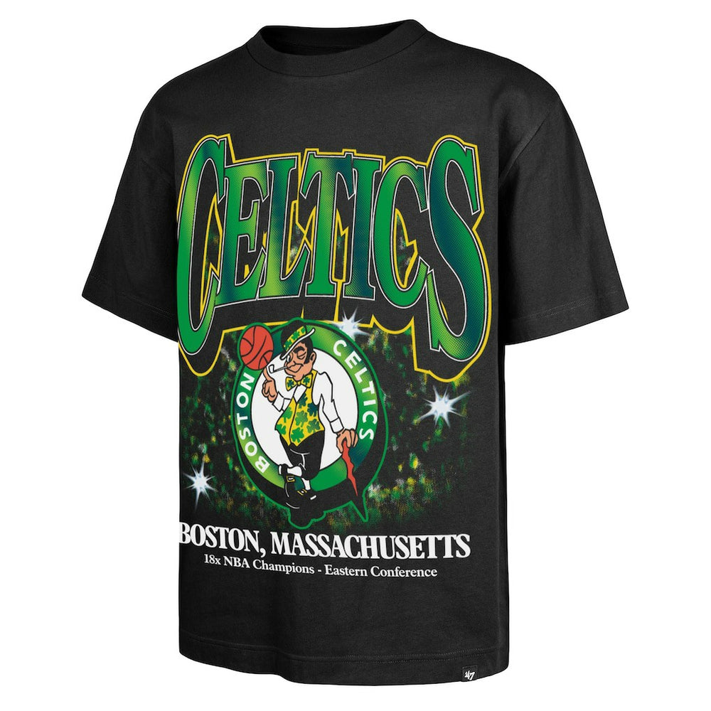 Boston Celtics '47 Past Champs Collection Flashbulb Foundation T-Shirt - Black cheap