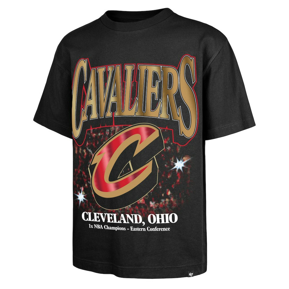 Cleveland Cavaliers '47 Past Champs Collection Flashbulb Foundation T-Shirt sale - Black discount