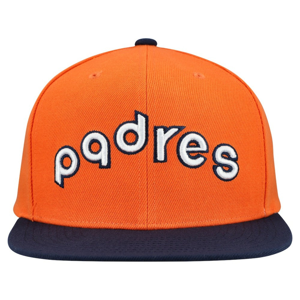 San Diego Padres Cooperstown Collection Basic Flip Snapback Hat Orange