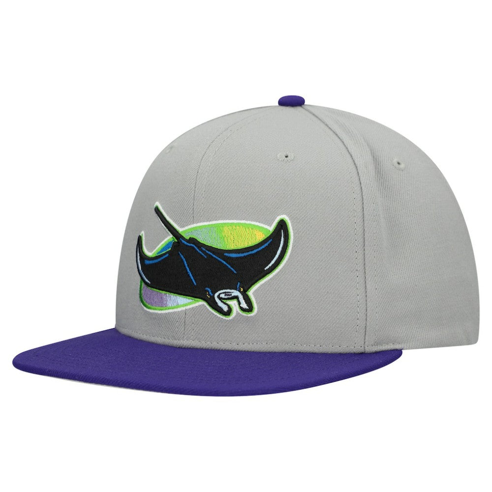 Tampa Bay Rays Cooperstown Collection Basic Flip Snapback Hat Gray